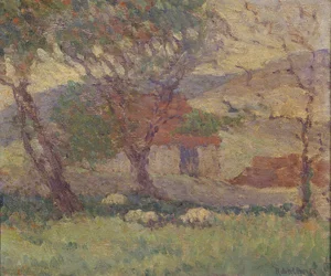 In de Downs bij Lewes, 1906